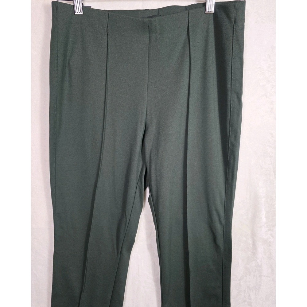 Banana Republic Ponte Pants L Green High Rise Slim Stretch Pull On NWT - Picture 5 of 10